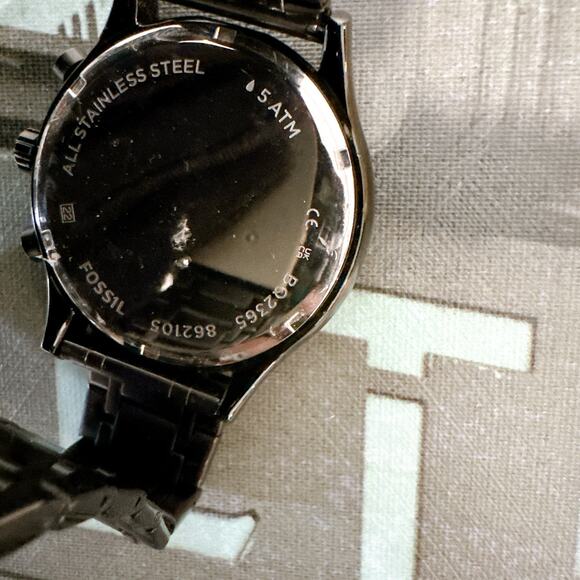 Fossil BQ2369 Rhett Three-Hand Black Stainless Steel Watch main image 4